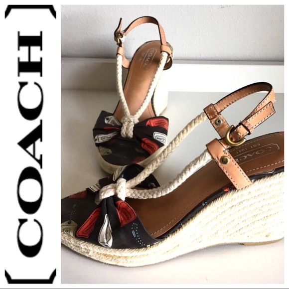 Coach Shoes - BRAND NEW COACH Wegde SANDALS